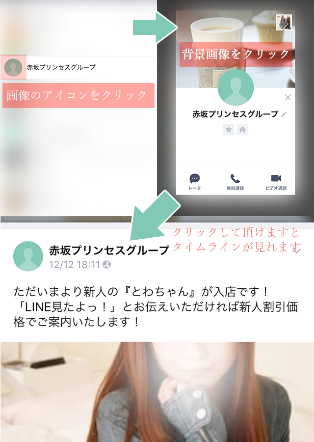 非表示のタイムラインの見方